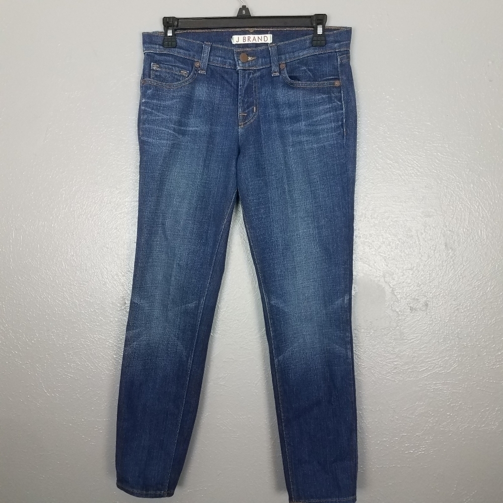 J Brand 935 Bayou Cropped‎ Blue Medium Wash Denim Size 27